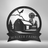 Stylish Barn House Monogram for outdoor and outdoor decoration