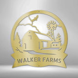 Stylish Barn House Monogram for outdoor and outdoor decoration